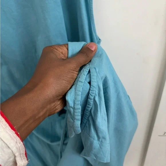 BODEN ADRIANA SOLID BLUE BELTED POCKET DRESS XL #WO163 - Picture 6 of 9